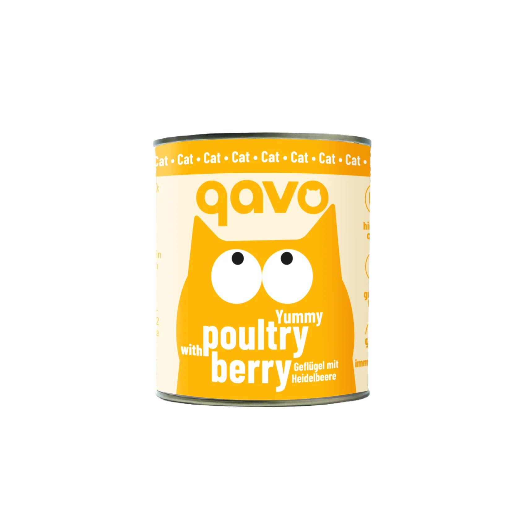 qavo poultry with berry - Katzen Nassfutter