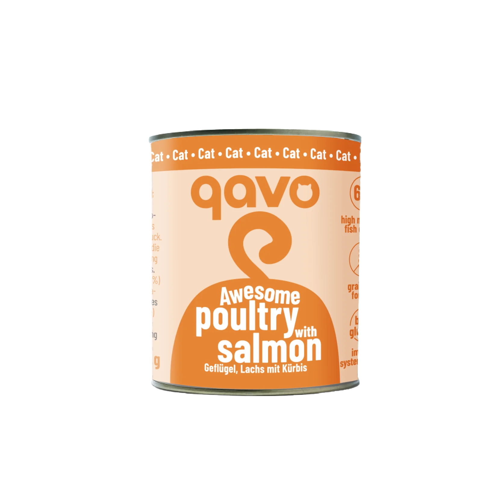 qavo poultry with salmon - Katzen Nassfutter